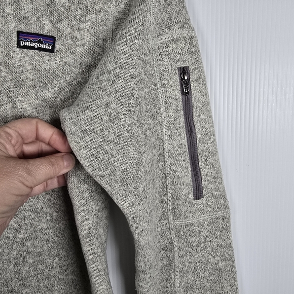 Patagonia Women's Better Sweater 1/4-Zip Fleece In Birch White Size Medium - Picture 7 of 15